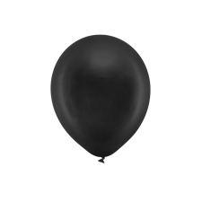 Rainbow Balloons 30cm metál, fekete (1 db / 100 db.) party kellék
