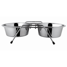 Raintech Raintech fém tál állvánnyal 2x1,6l /21cm/ kutyatál