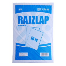 Rajzlap félfamentes FORTUNA A/4 10 ív/csomag rajzlap