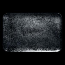 Rak Karbon porcelán téglalap tál, fekete, 38x21x1,7 cm, KRAURP38 konyhai eszköz