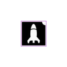  Rakéta (csss0589) csillámtetoválás