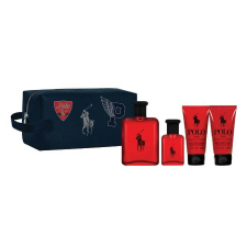  Ralph Lauren szett: Polo Red, Eau De Toilette, Férfiaknak, 125 ml kozmetikai ajándékcsomag