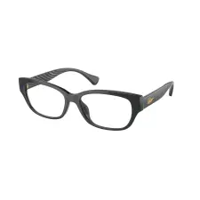 Ralph RA7165U 6157 Shiny Transparent Black Demo Lens szemüveg szemüvegkeret