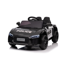 ramiz Audi R8 Police Elektromos autó - Fekete/Fehér elektromos járgány