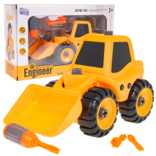 ramiz Engineer Bulldózer munkagép - Sárga autópálya és játékautó