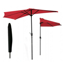ramiz Félköríves napernyő erkélyre / teraszra - 270 cm piros színben kerti bútor
