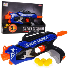 Ramiz.hu Blaze Storm pisztoly kék színben gyermekeknek puha lövedékekkel katonásdi