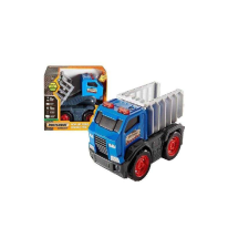 ramiz Kék színű kihajtható teherautó autópálya és játékautó
