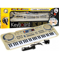 ramiz Szürke 61 Billentyűs Szintetizátor Mikrofonnal (ZMU.MQ-811USB) kreatív és készségfejlesztő