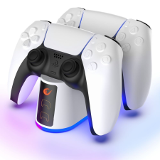 RAMPAGE RP-PS5 PS5 Dual Charge Stations White videójáték kiegészítő