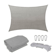  Rana napvitorla négyszög alakú 4x5 m szürke kerti bútor