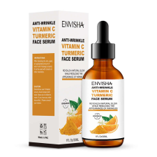 Ránctalanító arcszérum, C-vitamin, kurkuma, kollagén, organikus, Envisha Sevich, 30 ml arcszérum