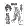 Ranger Gumibélyegző , Cat And I / Dylusions cling stamp (1 db)