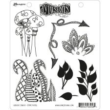 Ranger Gumibélyegző , Doodle parts / Dylusions cling stamp (1 db) bélyegző