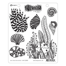 Ranger Gumibélyegző , She Sells Sea Shells / Dylusions cling stamp (1 db) bélyegző
