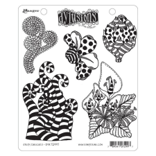 Ranger Gumibélyegző , Stripy Curlicues / Dylusions cling stamp (1 db) bélyegző