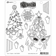 Ranger Gumibélyegző , Tree topper / Dylusions cling stamp (1 db) bélyegző