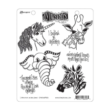 Ranger Gumibélyegző , Unicorns / Dylusions cling stamp (1 db) bélyegző