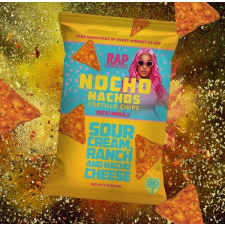  Rap Snack Nocho Nachos Nicki Minaj Sour Cream and Ranch tejföl és ranch ízű nacho chips 71g előétel és snack