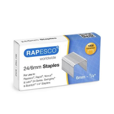 RAPESCO 24/6 horganyzott tűzőkapocs (S24607Z3) (S24607Z3) gemkapocs, tűzőkapocs