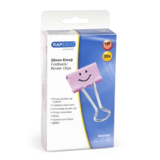 RAPESCO Bindercsipesz, 32 mm, "Fun", RAPESCO, világos rózsaszín gemkapocs, tűzőkapocs