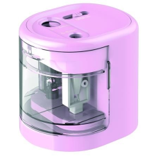 RAPESCO Hegyezõ, kétlyukú, asztali, elemes, USB töltõvel, RAPESCO"PS12-USB", rózsaszín ceruza