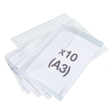 RAPESCO Irattartó tasak, A3, PP, patentos, "Eco", áttetsző (IR1817) (IR1817) irattartó