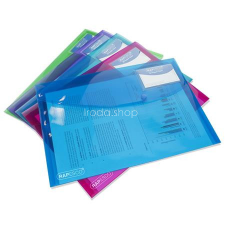 RAPESCO Irattartó tasak, A4+, patentos, RAPESCO &quot;Eco&quot;, áttetsző vegyes színek irattartó