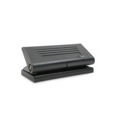 RAPESCO Lyukasztó, hatlyukú, 8 lap, fém, RAPESCO "Diary 66", matt fekete lyukasztó