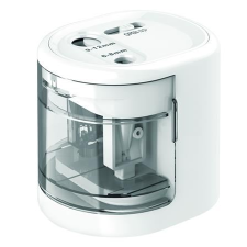 RAPESCO "PS12-USB" hegyező, kétlyukú, asztali, fehér (IR1448) (IR1448) hegyező