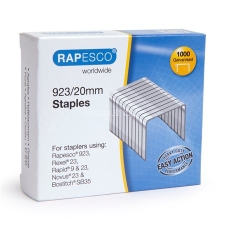 RAPESCO Tűzőkapocs, 923/20, horganyzott, RAPESCO gemkapocs, tűzőkapocs