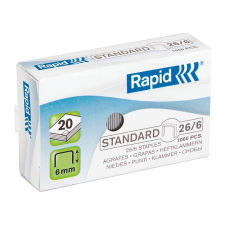Rapid tűzőkapocs 26/6 galvanizált 1000 db/doboz 24861300 gemkapocs, tűzőkapocs