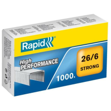 Rapid Tűzőkapocs, 26/6, horganyzott, RAPID "Strong" gemkapocs, tűzőkapocs