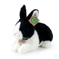 Rappa Original Plüss nyúl fekete-fehér 25 cm plüssfigura