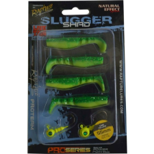 Rapture Slugger Shad Set 55 lime Yellow 4+2 db/csg, műcsali szett csali