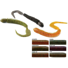  Rapture W. Ribbed Curly Tail 10cm Black&amp;Red 10db lágygumi csali csali