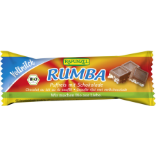 Rapunzel Bio Rumba puffasztott rizsszelet tejcsokoládával 21 g Rapunzel reform élelmiszer