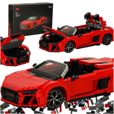  Rastar 93800 AUDI R8 Spyder autó 1:14 kockákkal, 1440 db. barkácsolás, építés
