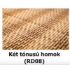 Rattan Polirattan önöntözős virágtartó láda 50x50x43 cm két tónusú homok öntözőrendszerrel ellátott cserép