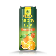 Rauch Gyümölcslé, 100%, 0,33 l, RAUCH &quot;Happy day&quot;, Orange üdítő, ásványviz, gyümölcslé
