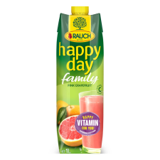 Rauch Happy Day pink grapefruit ital C-vitaminnal 1 l üdítő, ásványviz, gyümölcslé