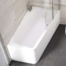 Ravak 10° asszinmetrikus design akril fürdőkád kád, zuhanykabin