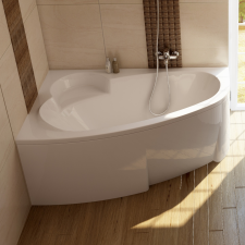 Ravak Asymmetric asszinmetrikus sarok akril fürdőkád kád, zuhanykabin