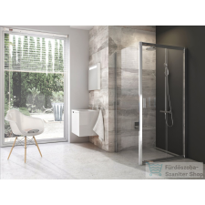 Ravak BLIX BLDP2+BLPS 100x80 cm-es tolóajtós zuhanykabin,króm+transparent 0PVA0C00Z1SET100BLPS80 kád, zuhanykabin