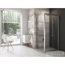 Ravak BLIX BLDP2+BLPS 100x90 cm-es tolóajtós zuhanykabin,szatén/transparent 0PVA0U00Z1SET100BLPS90 kád, zuhanykabin