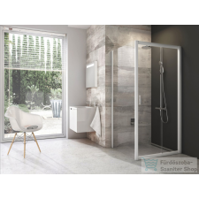 Ravak BLIX BLDP2+BLPS 120x80 cm-es tolóajtós zuhanykabin,fehér/transparent 0PVG0100Z1SET120BLPS80 kád, zuhanykabin