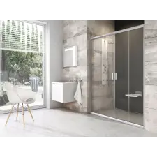 Ravak Blix BLDP4-190 zuhanyajtó szatén+transparent * kád, zuhanykabin