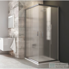 Ravak BLIX BLRV2-90 90x90 cm-es sarokbelépős zuhanykabin,Szatén+grape 1LV70U00ZG kád, zuhanykabin