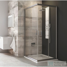 Ravak BLIX BLRV2-90 90x90 cm-es sarokbelépős zuhanykabin,Szatén+transparent 1LV70U00Z1 kád, zuhanykabin
