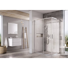 Ravak Blix Slim BLSRV2K-90 krómhatású+Transparent zuhanykabin X1XM70C00Z1 kád, zuhanykabin